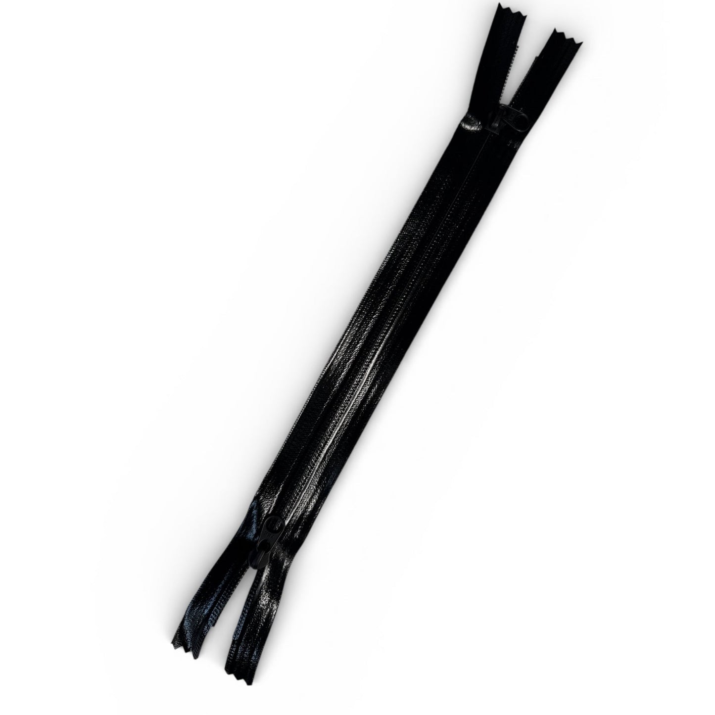 5 Water Resistant 13" Black Reverse Coil Zipper with Two Sliders - YKK Style - Simplifi Fabric