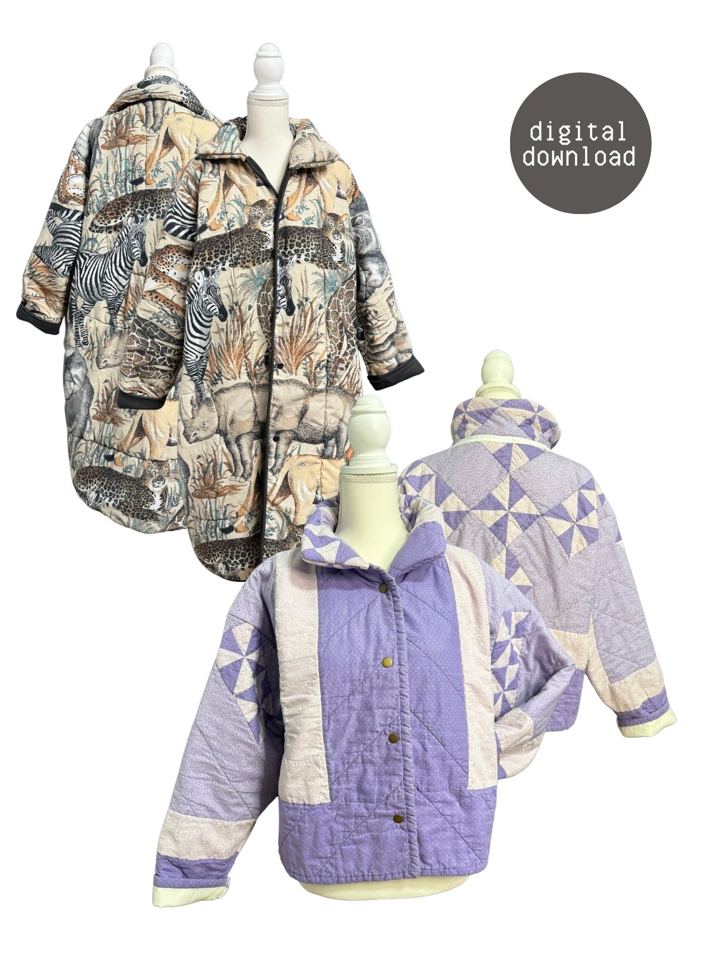 Coat - PDF Pattern - Hot Girl Quilting