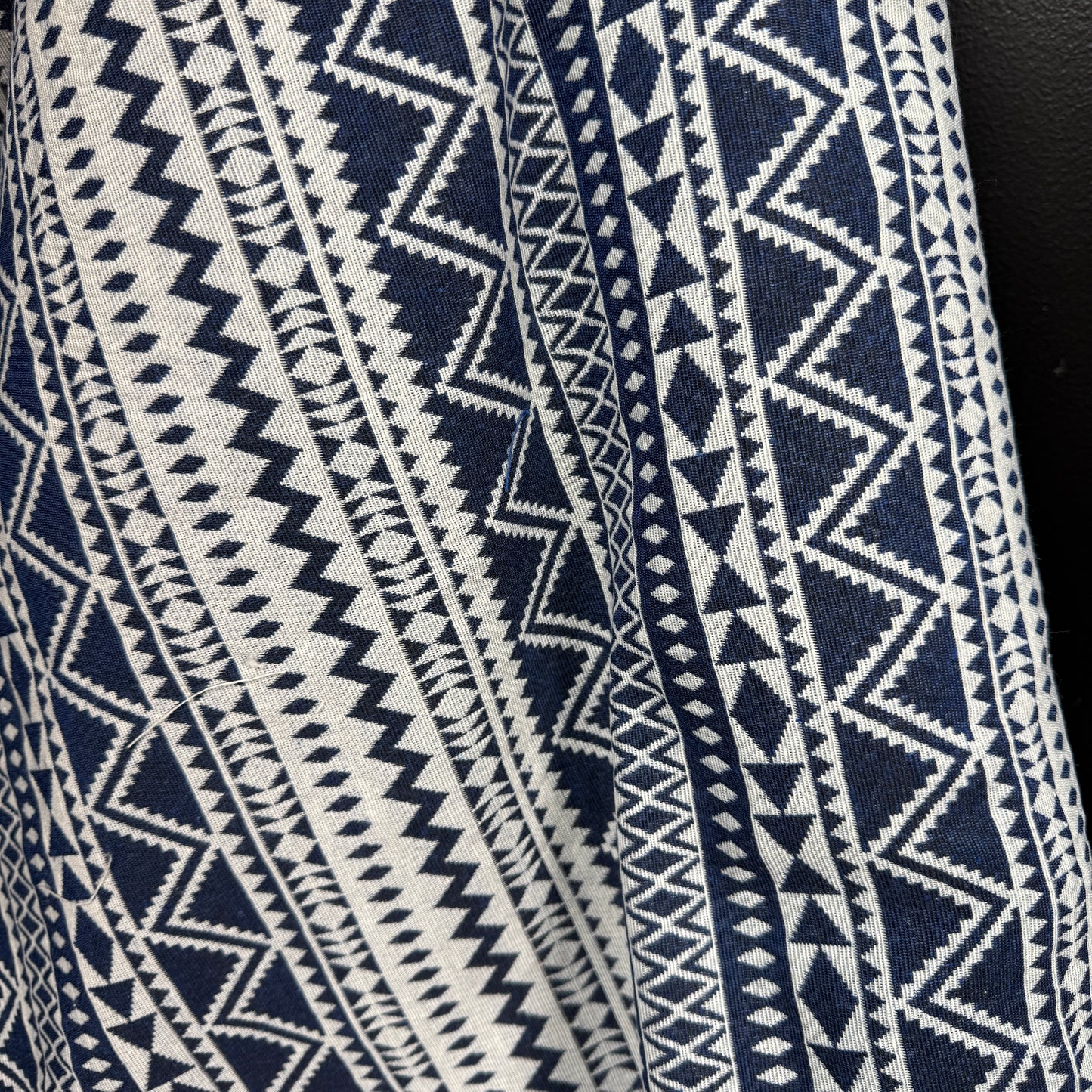The Compass Weave Collection - Jacquard Tapestry - Navy/White