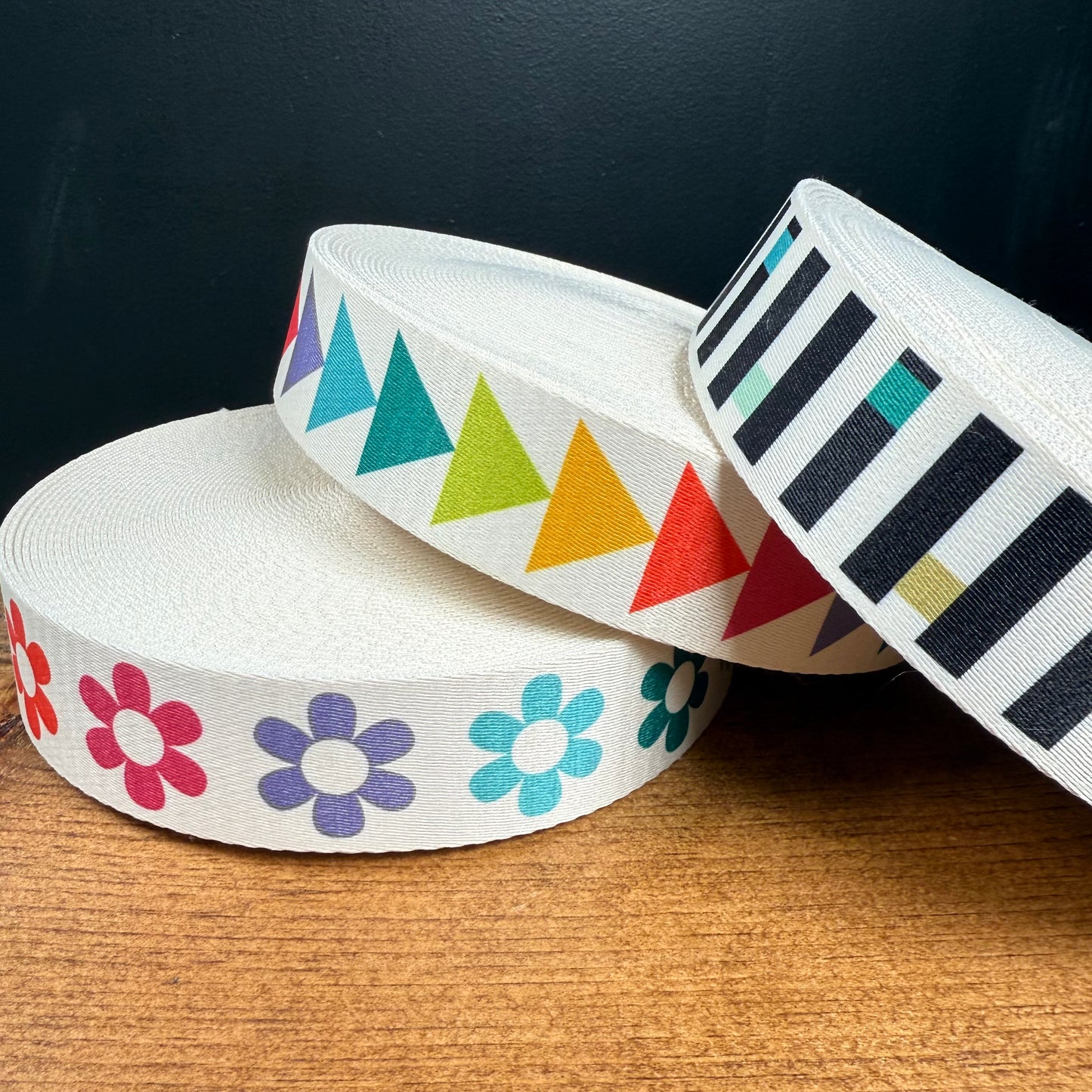 Quilting Geese Webbing - Two Stitches Patterns - 38mm/ 1.5" (sold by the meter)