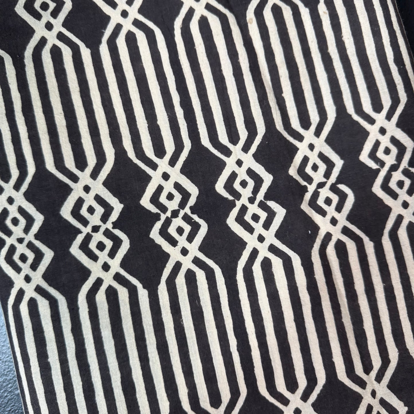 Midnight Path - Bagru Indian Cotton Block Print