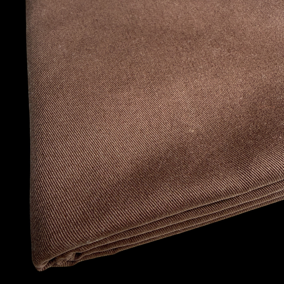 100% Cotton Canvas Twill - Brown - 240 GSM