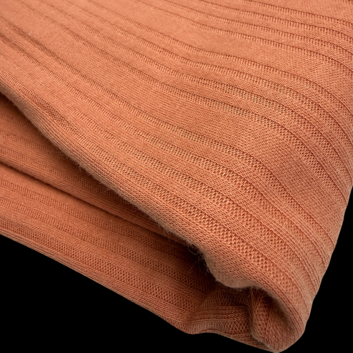 Serene Stripes Organic Cotton Pointelle - Sunbaked Coral