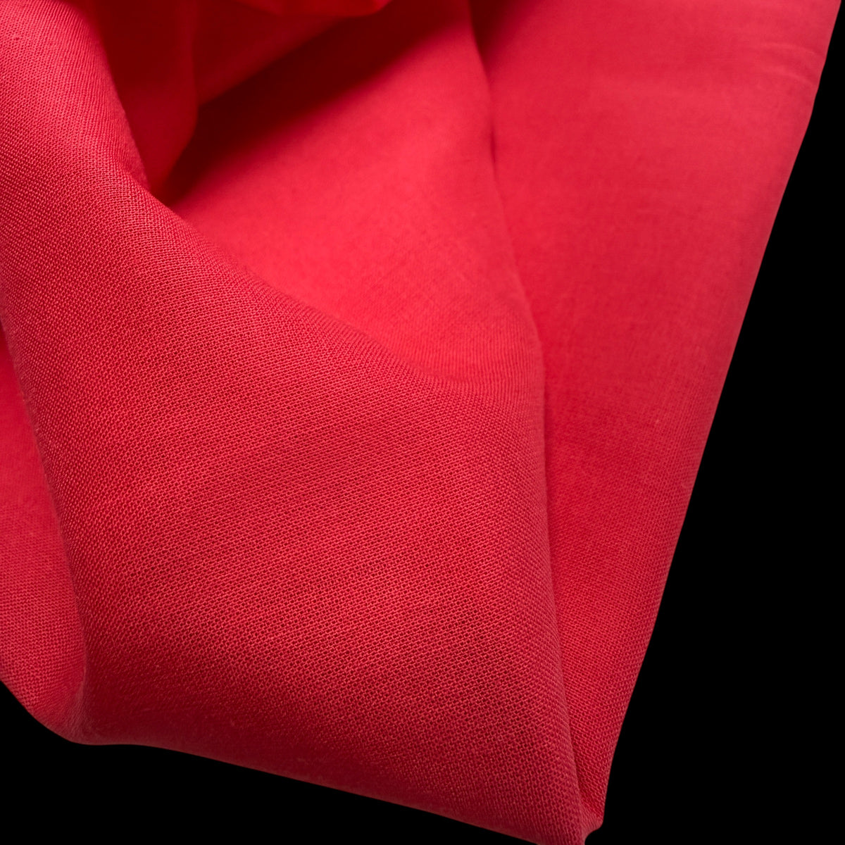 Organic Cotton Voile - 75 gsm - Poppy Red