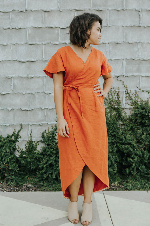 CharliAnne Wrap Dress - Paper Pattern - Sew to Grow
