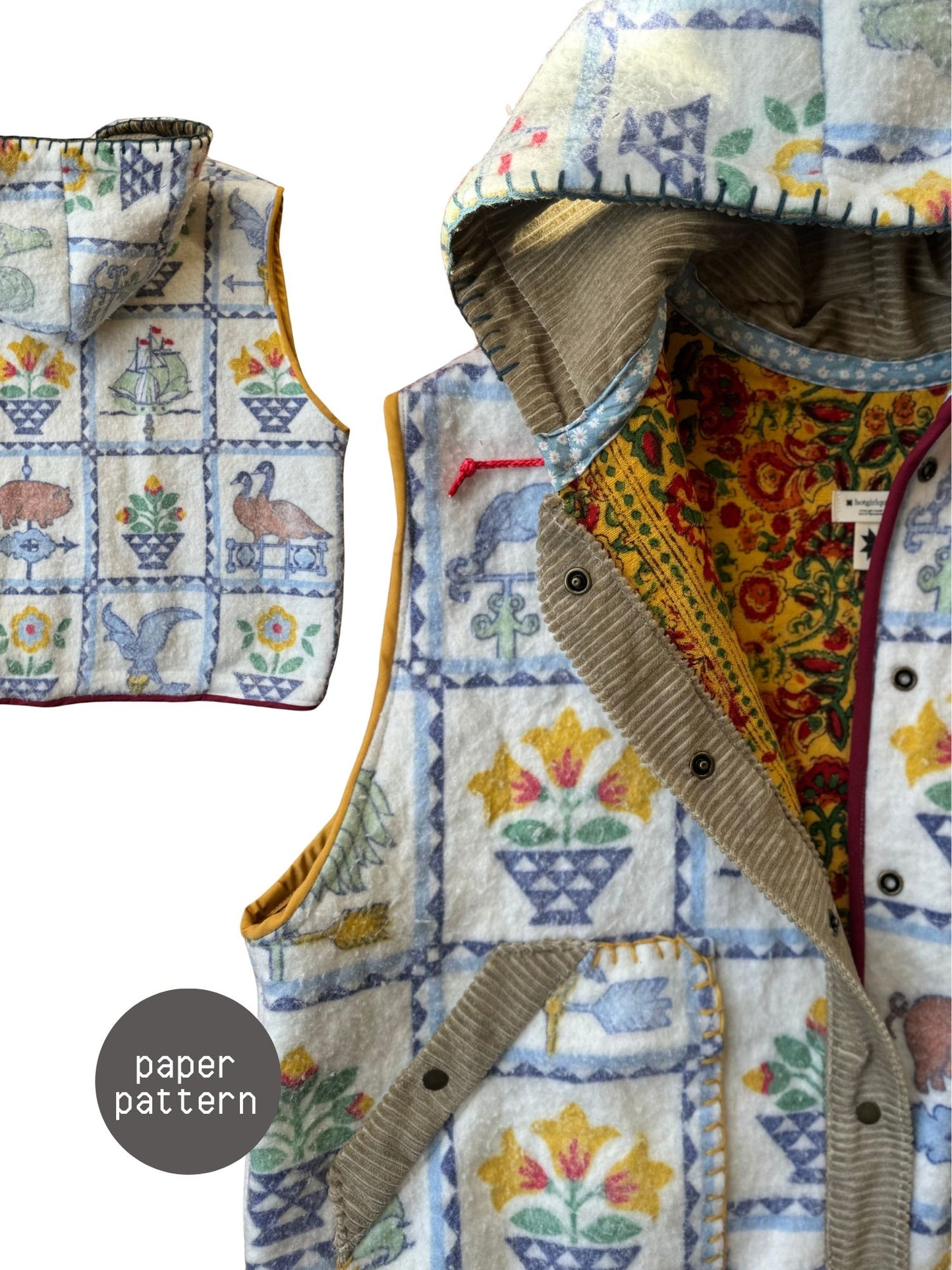 Vest - Paper Pattern - Hot Girl Quilting