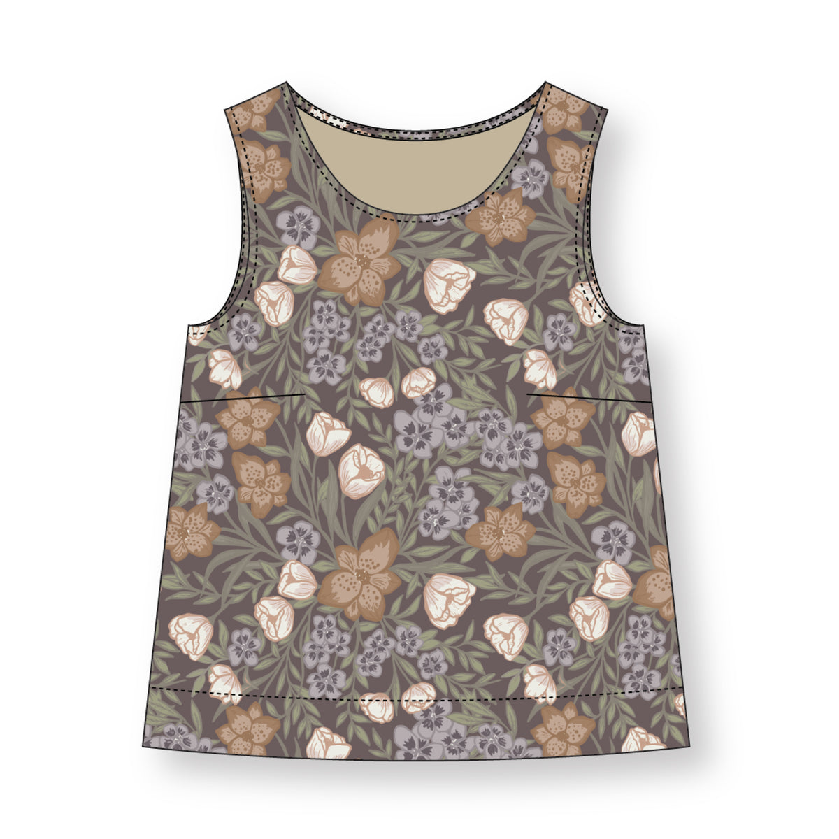 Hushed Rows - Lisee Ree Designs - Midwinter Memories - Cloud 9 Fabrics - Organic Cotton Poplin