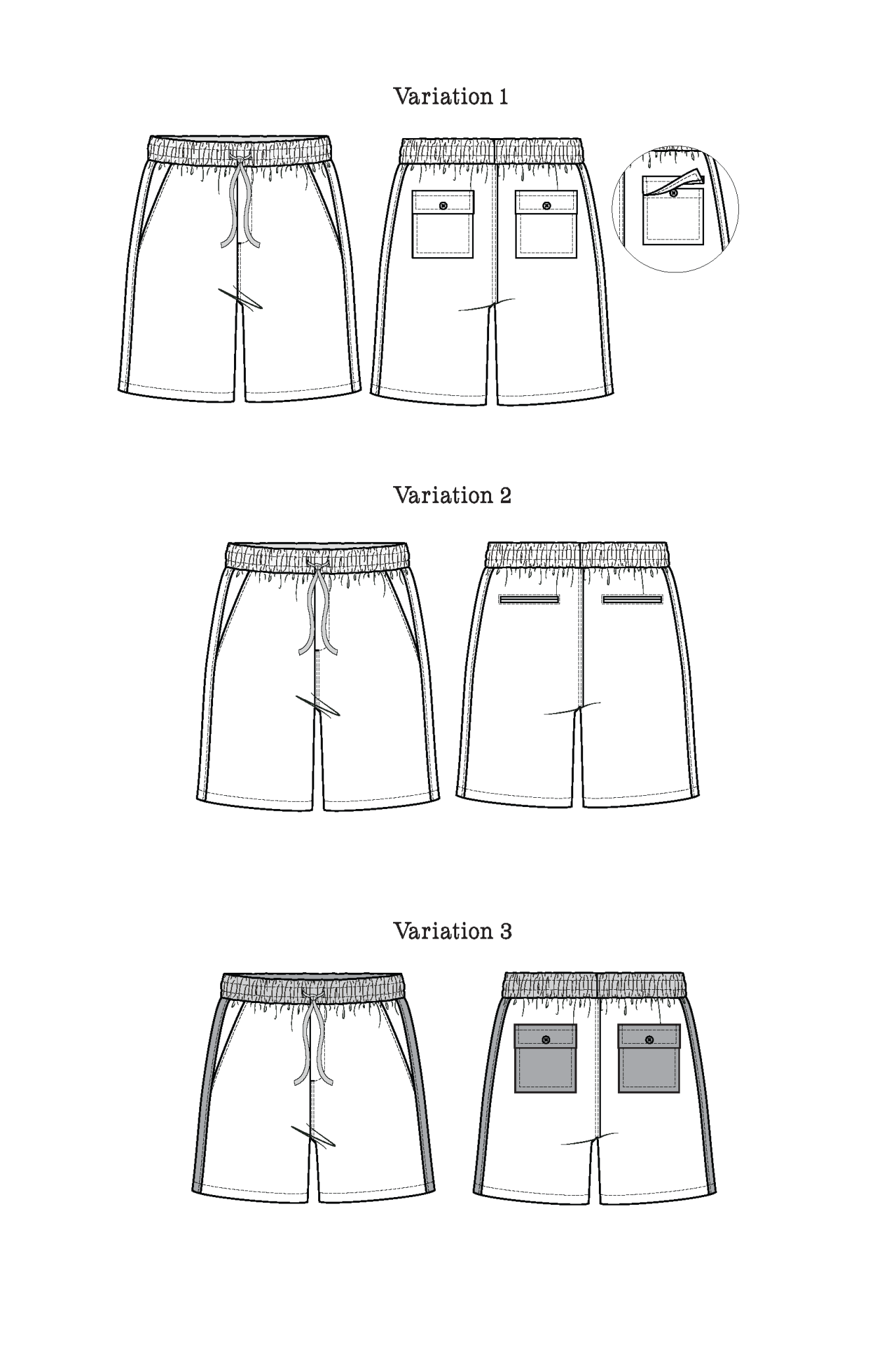 Bamberton Shorts Womens PDF Sewing Pattern - Thread Theory - Simplifi Fabric