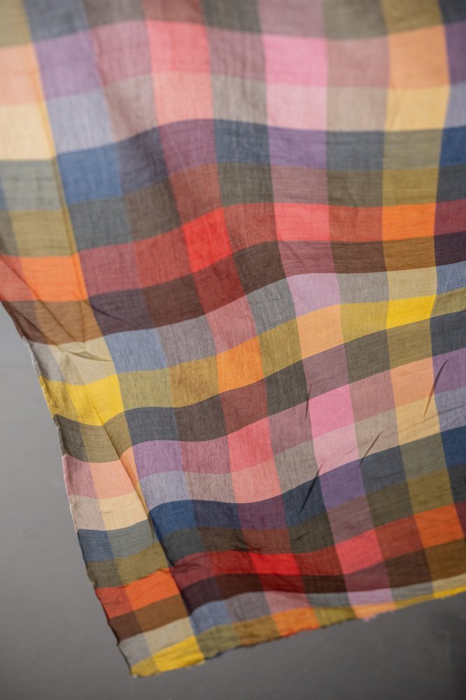 Bilberry Waterclour Check Indian Organic Cotton - Merchant & Mills - Simplifi Fabric