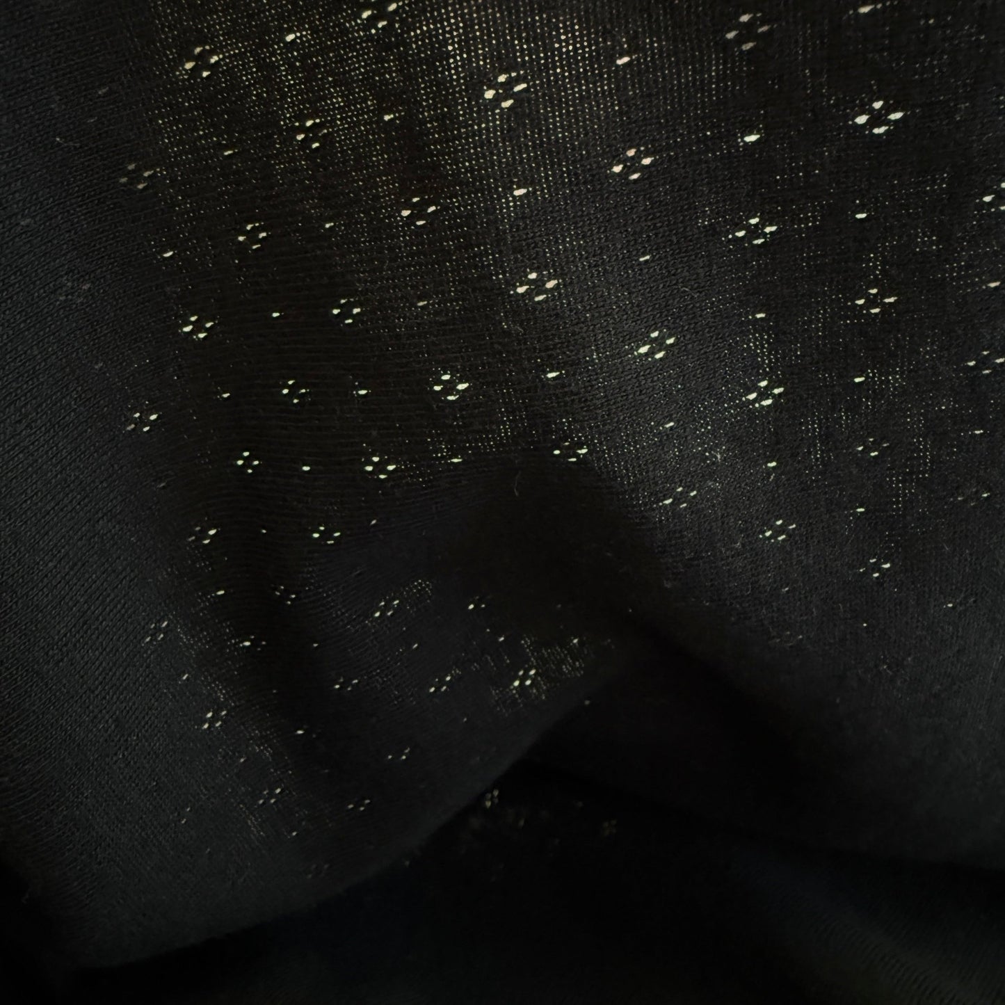 Delicate Diamonds Pointelle Knit Fabric - Organic Cotton - Good Night - Simplifi Fabric