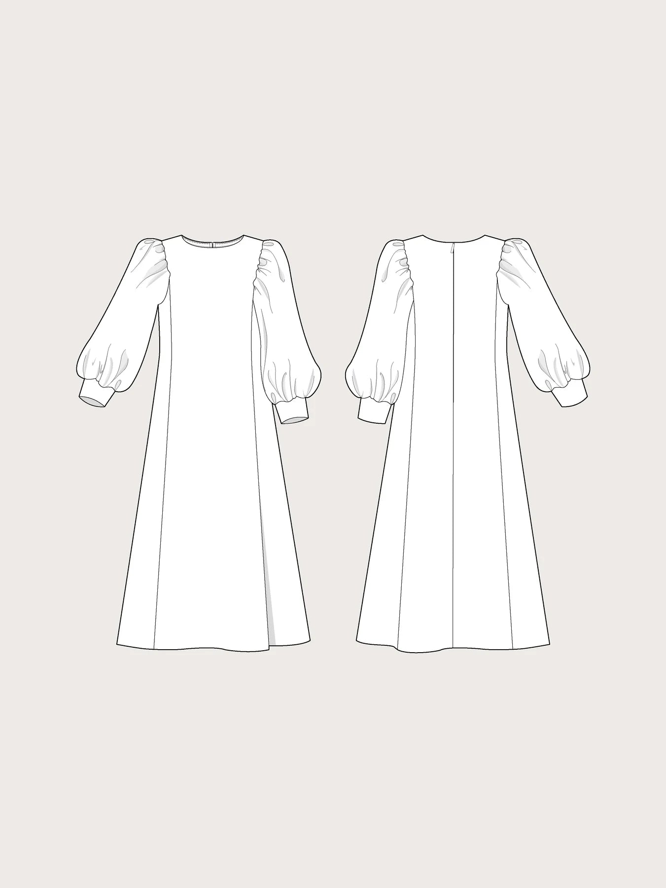 Flutter Sleeve Dress Pattern - The Assembly Line - Simplifi Fabric