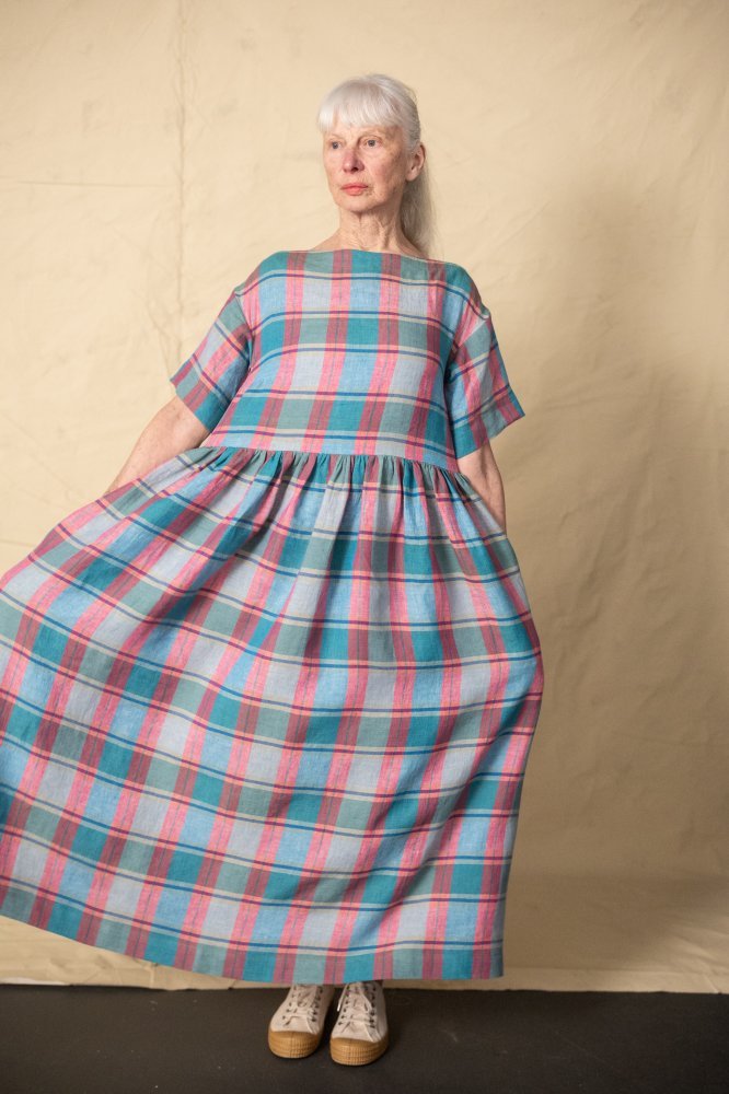 Fruit Cake Check Laundered Linen - European Import - Merchant & Mills - Simplifi Fabric