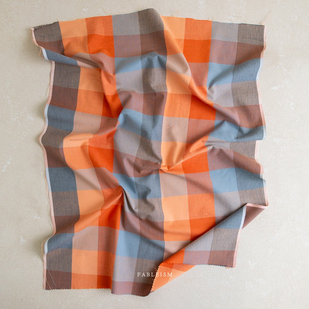 Happy Checkers - Sailor - Lumiere - Fableism Supply Co. - Simplifi Fabric