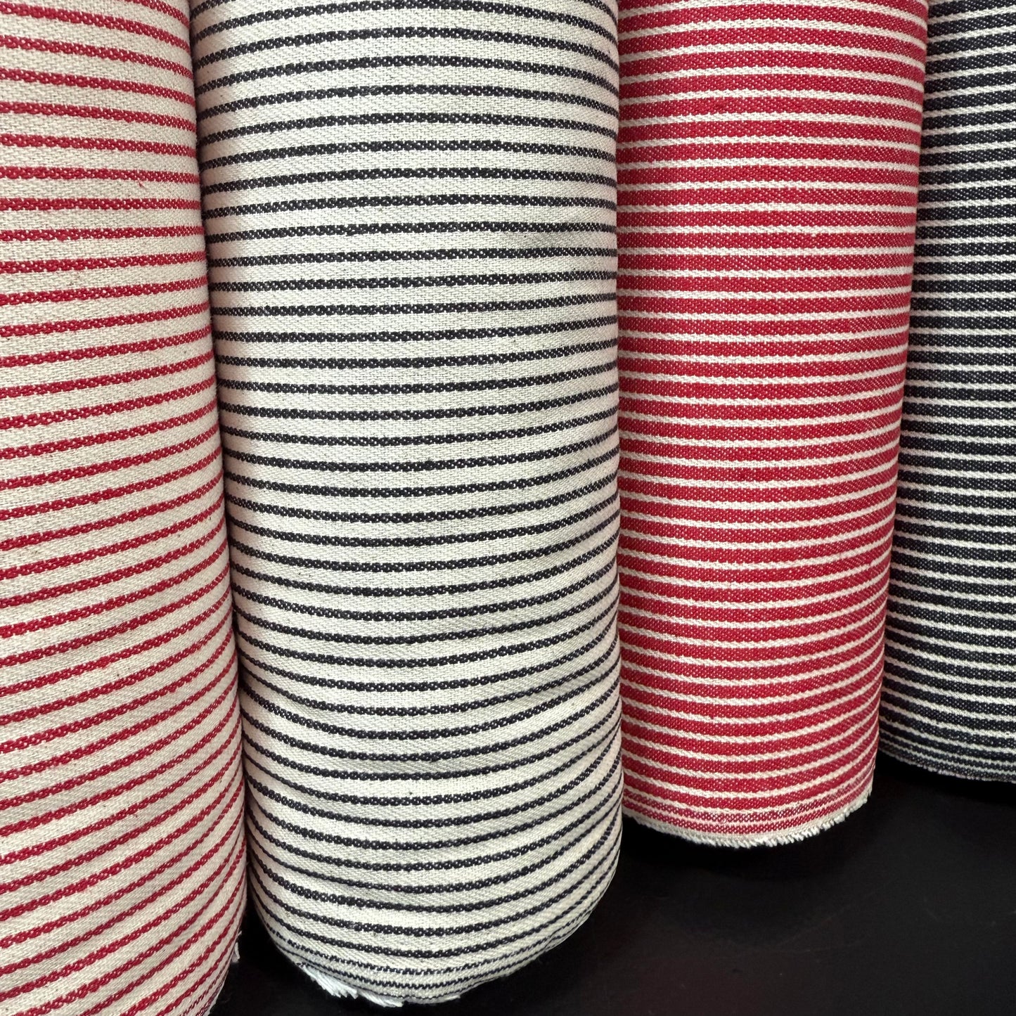 Striped Hickory - Japanese Import - Red/Natural White Stripe