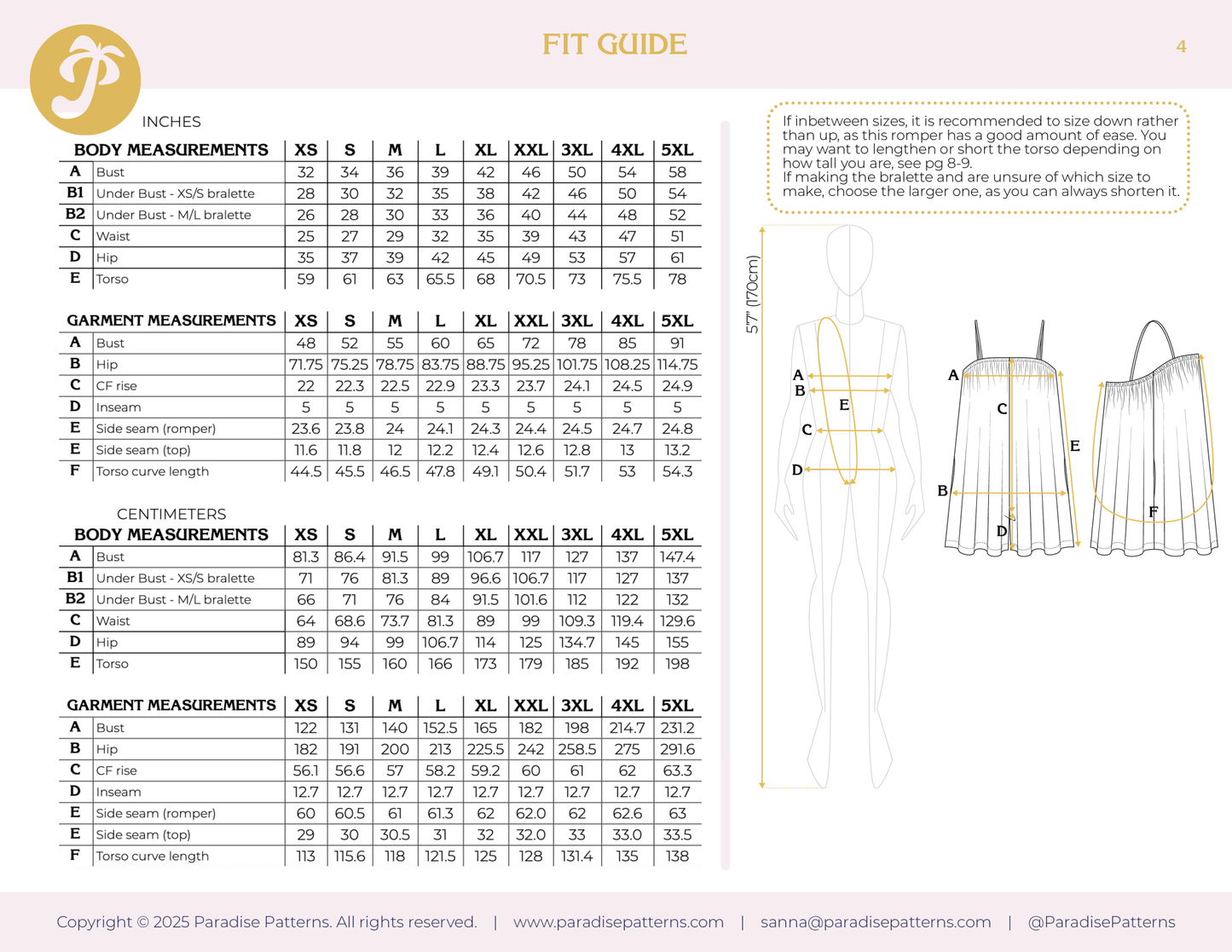 Humla Romper PDF Pattern - Paradise Patterns - Simplifi Fabric