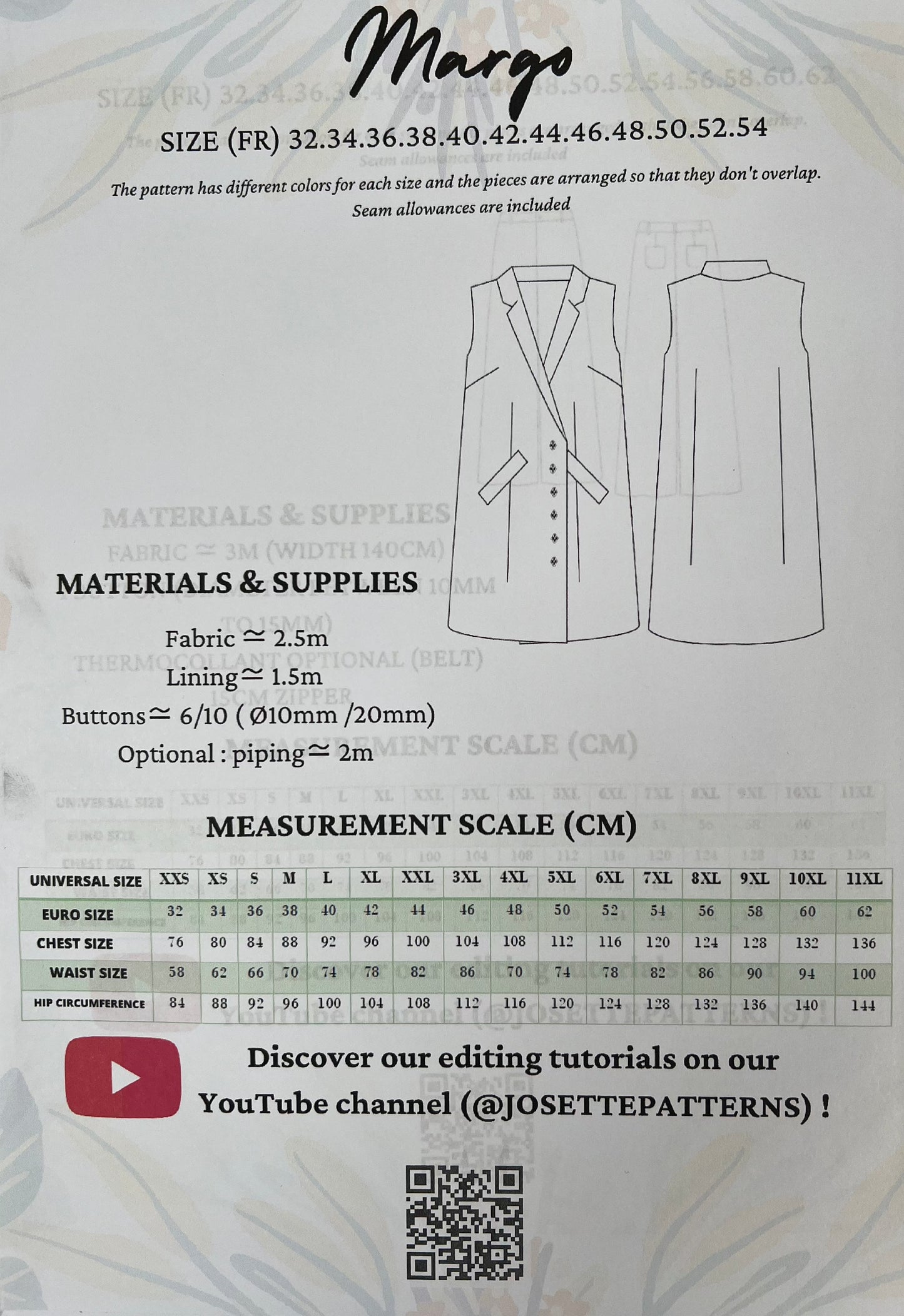 Margo - Womens Dress - Josette Patterns