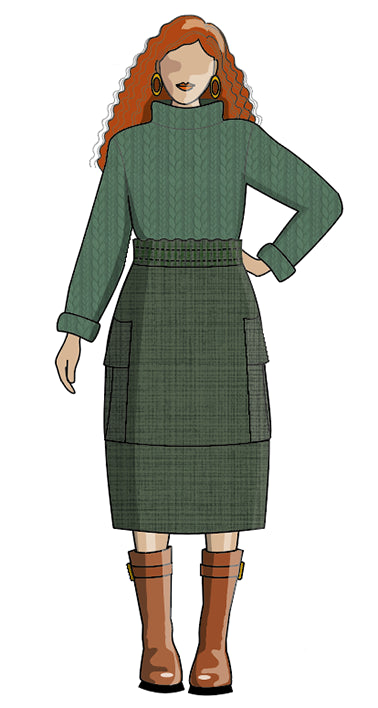 Nox Skirt - Paper Sewing Pattern - Sew Different