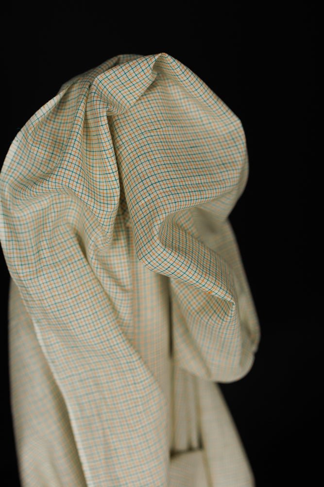Rewilding Handwoven Indian Cotton Check - Merchant & Mills - Simplifi Fabric