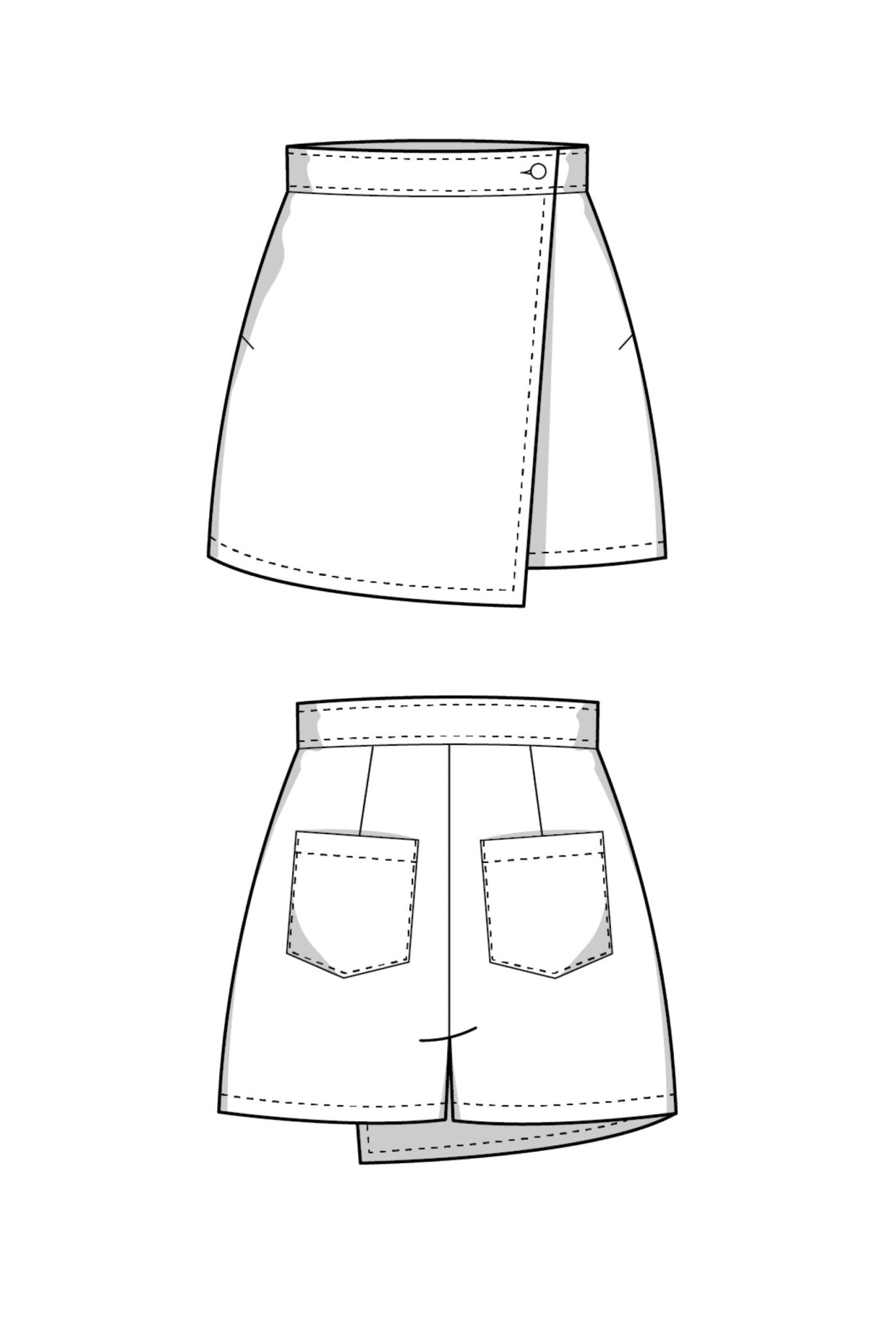 The Nike Skort - Paper Sewing Pattern - Juliana Martejevs - Simplifi Fabric