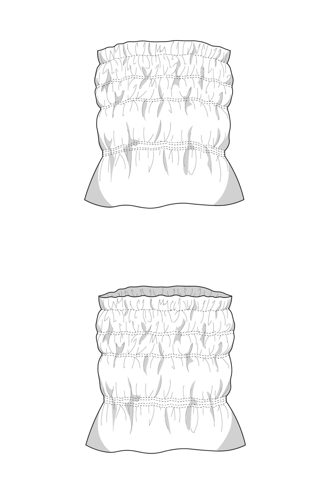 The Zola Tube Top - Paper Sewing Pattern - Juliana Martejevs - Simplifi Fabric