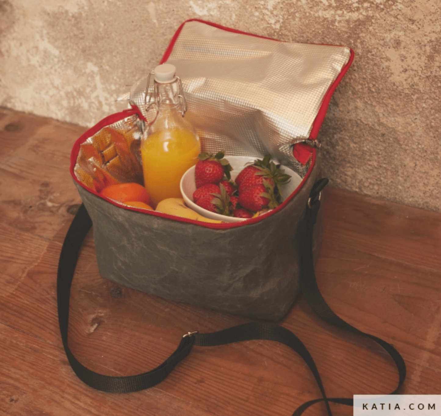 Washable Kraft Paper Fabric - Graphite - Katia - Simplifi Fabric