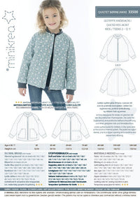Kids Quilted Jacket - Minikrea - Pattern - 2-12 Years