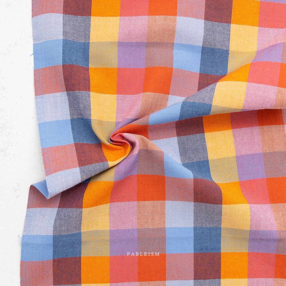 1" Happy Checkers - Cornucopia - Fine & Dandy - Fableism Supply Co. - Simplifi Fabric