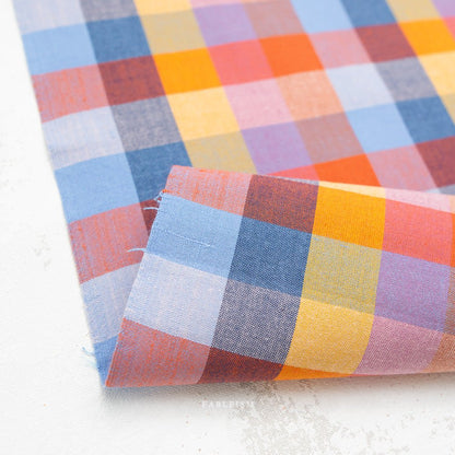1" Happy Checkers - Cornucopia - Fine & Dandy - Fableism Supply Co. - Simplifi Fabric