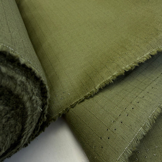 100% Cotton Ripstop (approx. 7.67oz/260 GSM) - Moss Green - Simplifi Fabric