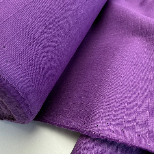 100% Cotton Ripstop (approx. 7.67oz/260 GSM) - Purple Iris - Simplifi Fabric