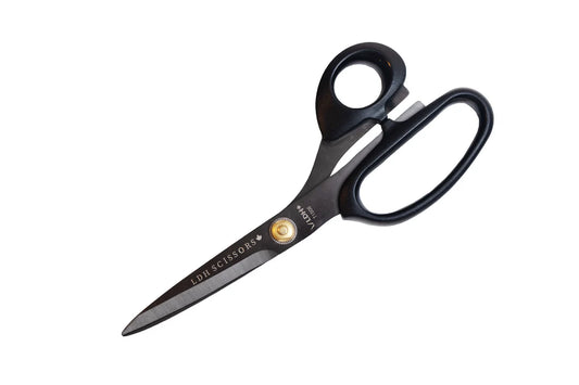 8" True Left-handed Lightweight Fabric Scissors - Black - LDH Scissors