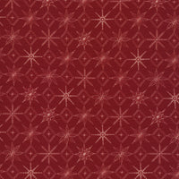 Snowflakes - Red - Warm & Cozy - MK Surface - Cloud 9 Fabrics - Poplin