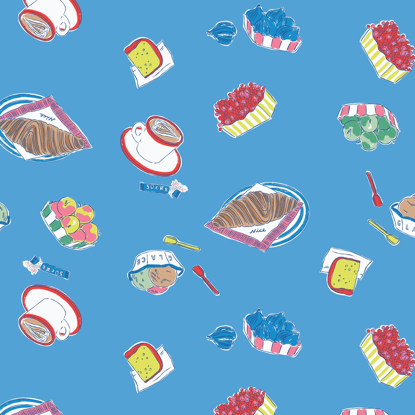 Market Morning - Nice Nice - Emily Taylor - Cloud 9 Fabrics - Poplin