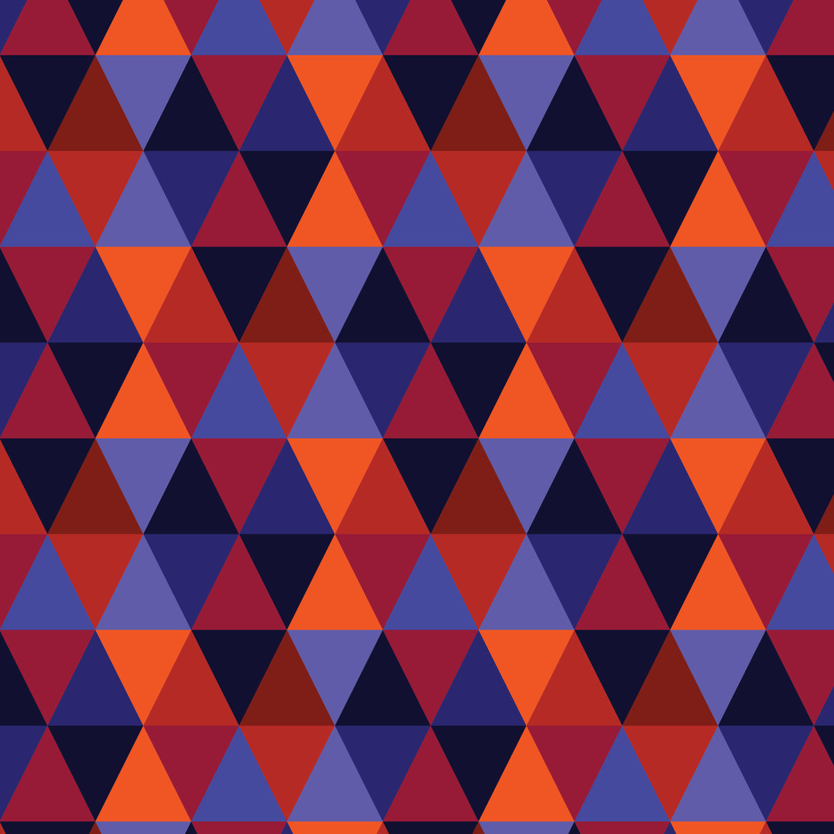 Triangles - Multi - Jojulein Design - Foxwood - Cloud 9 Fabrics - Organic Cotton Poplin