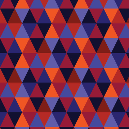Triangles - Multi - Jojulein Design - Foxwood - Cloud 9 Fabrics - Organic Cotton Poplin