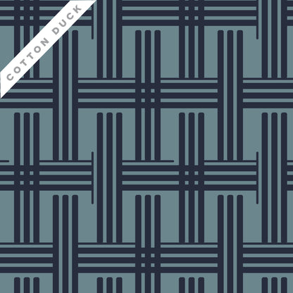 Rami - Blue - Amy MacCready - Elegant Estuaries - Cloud 9 Fabrics - Duck Canvas