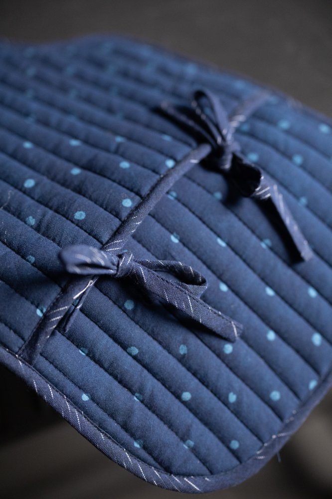 2cm Indigo Snow Indian Handloom Cotton Bias Binding - Merchant & Mills (Sold Per Meter) - Simplifi Fabric