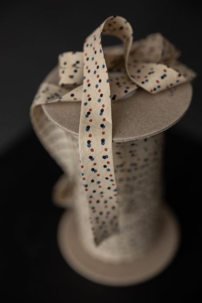 2cm Paint Speckles Indian Handloom Cotton Bias Binding - Merchant & Mills (Sold Per Meter) - Simplifi Fabric