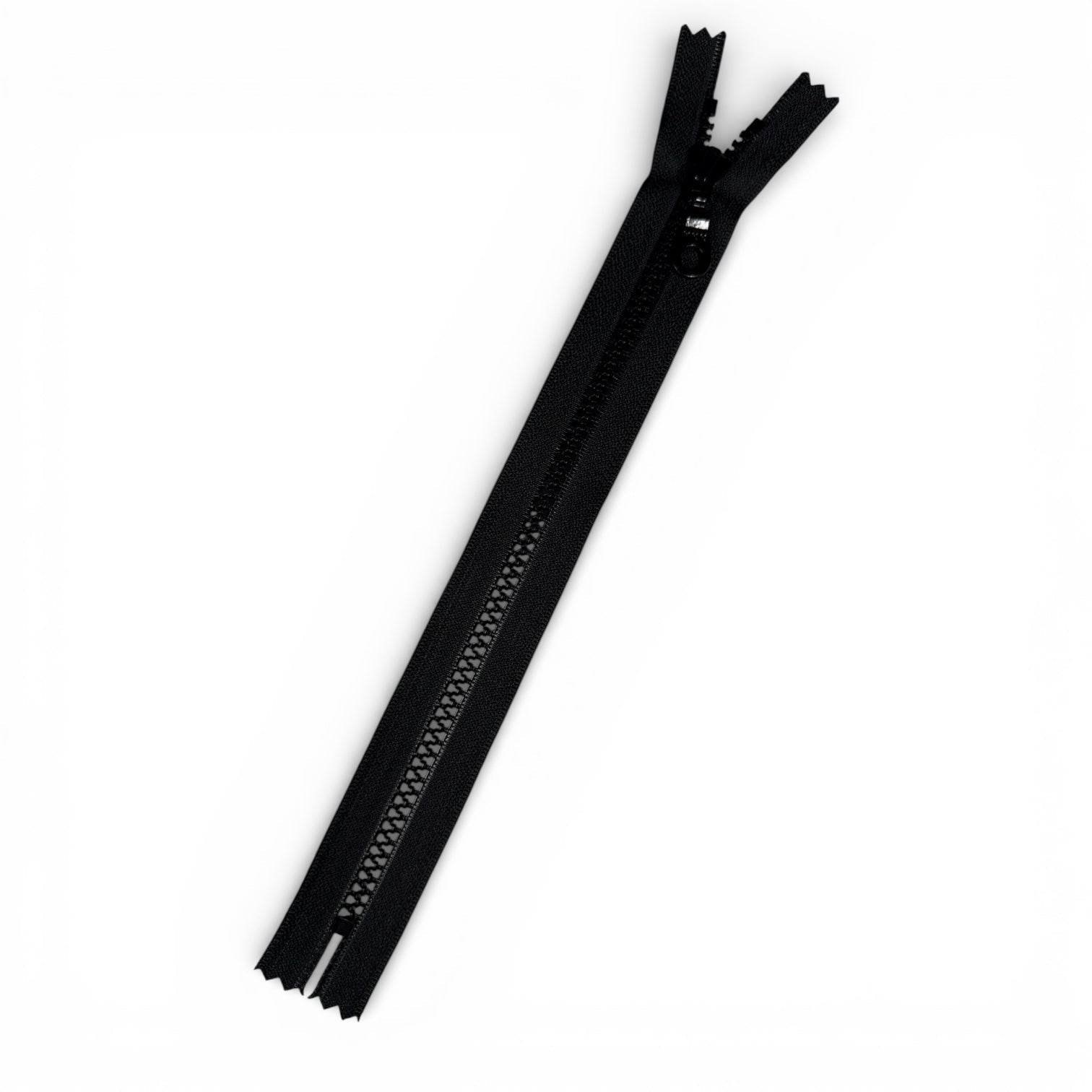 5 Chunky Molded Plastic Zipper - 10" - Black - YKK Style - Simplifi Fabric