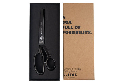 8" Midnight Edition Pinking Shears - LDH Scissors - Simplifi Fabric
