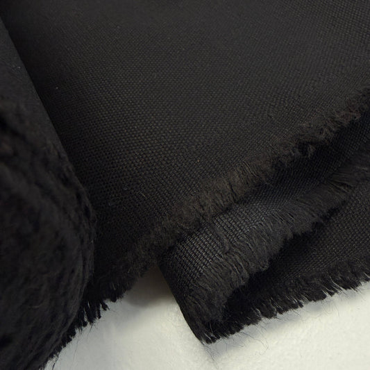 9 oz. Washed Cotton Canvas - Black - Simplifi Fabric