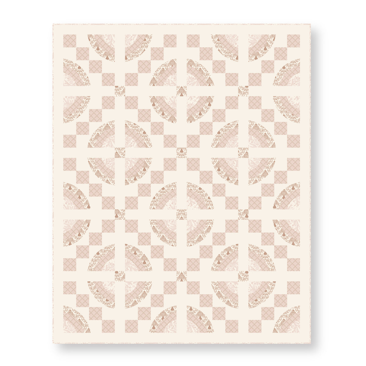Hushed Rows - Lisee Ree Designs - Midwinter Memories - Cloud 9 Fabrics - Organic Cotton Poplin