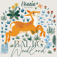 Wild Animals - Light - Baltic Woodland - Maria Galybina - Cloud 9 Fabrics - Poplin