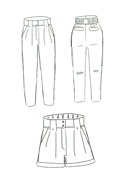 Belem Trousers Paper Sewing Pattern - Maison Fauve