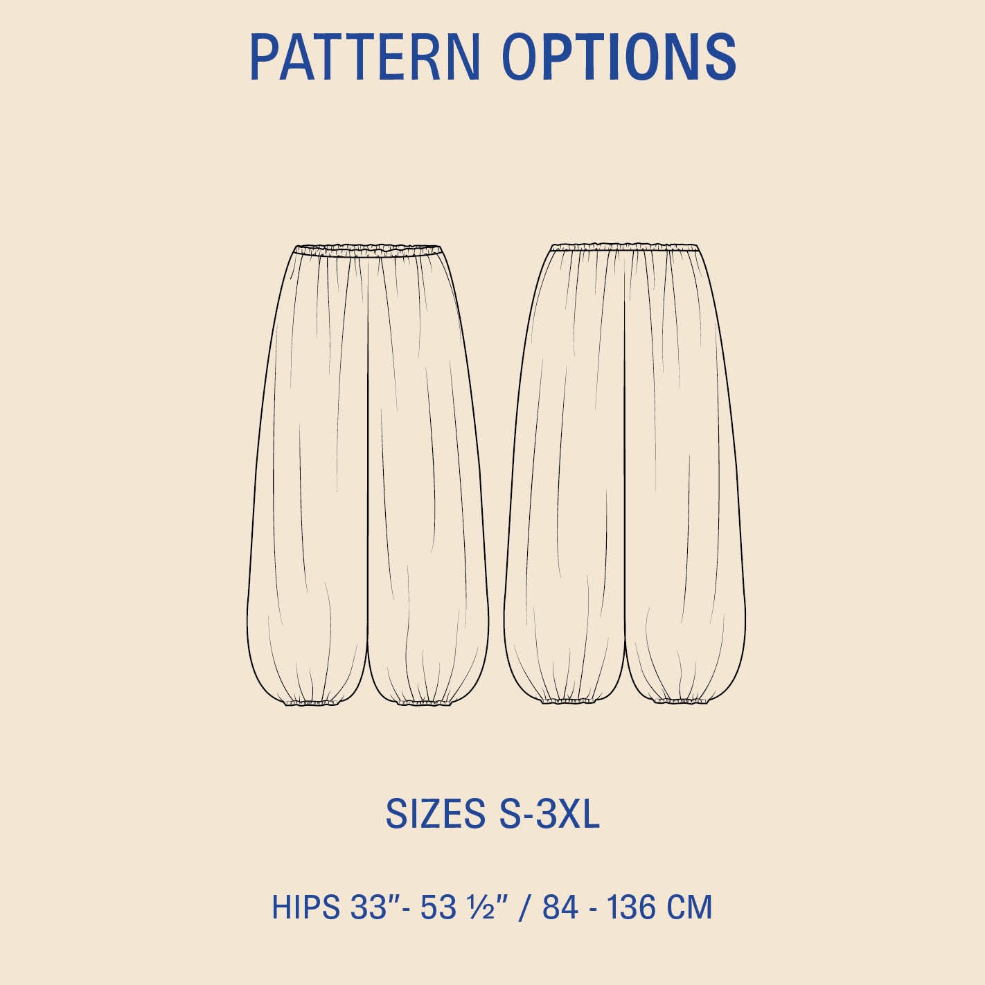 Bubble Pants Womens Paper Pattern - Wardrobe by Me