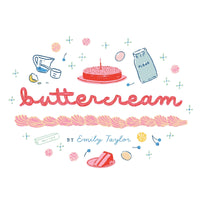 Baking Book - Buttercream - Emily Taylor - Cloud 9 Fabrics - Poplin