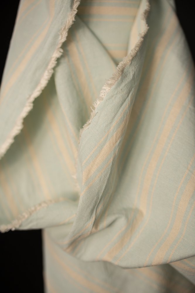 California Blue Swedish Stripe Cotton/Linen - Studio Faeger x Merchant & Mills
