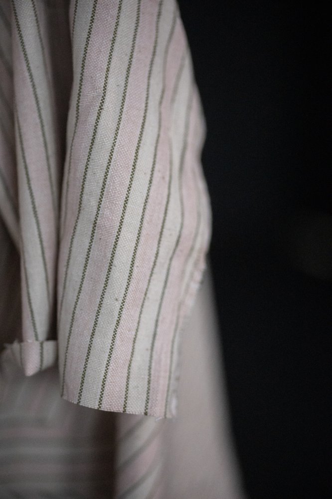 Pink Fir Stripe Handwoven Indian Cotton - Merchant & Mills