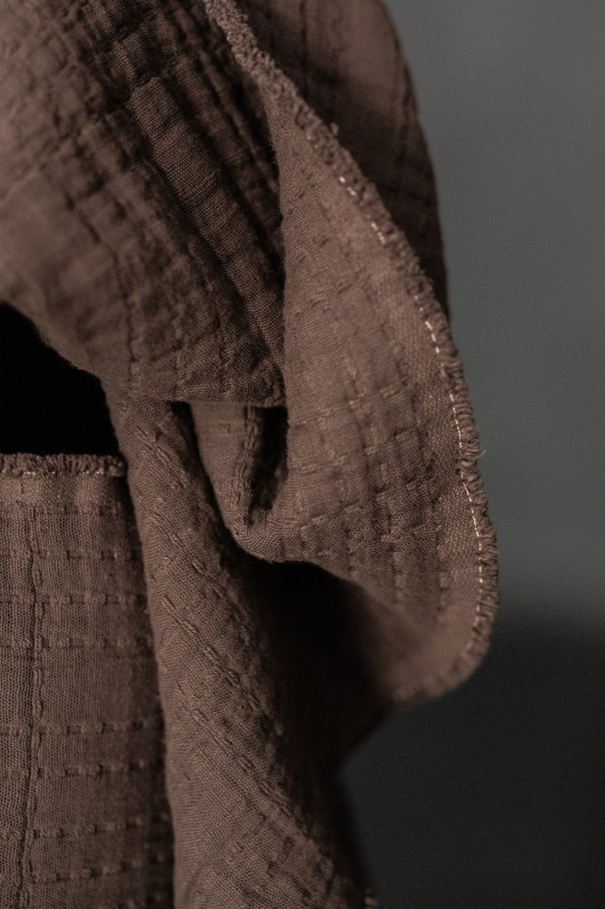 Soft Stitch Archie Brown - Jacquard Cotton - Merchant & Mills