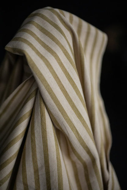 Verbena Lemon Stripe Handwoven Indian Cotton - Merchant & Mills